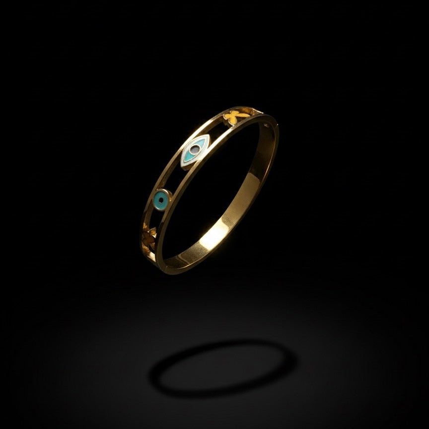 Iconic Evil Eye Charm Bangle