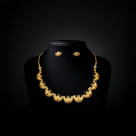 Hamsa Chandrakala Necklace Set