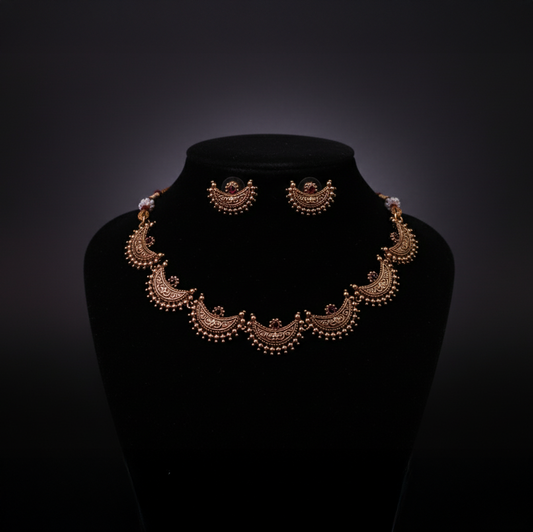 Antique Chandrakala Temple Necklace